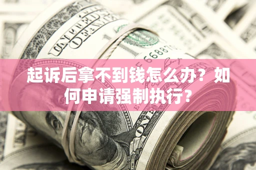 济南起诉后拿不到钱怎么办？如何申请强制执行？
