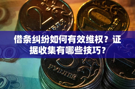 济南借条纠纷如何有效维权？证据收集有哪些技巧？